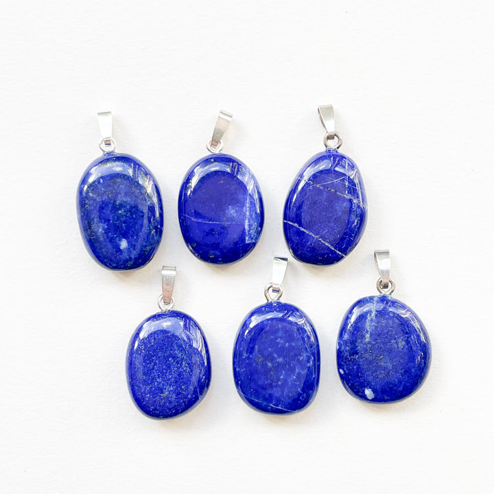lapis lazuli blauwe edelsteen hanger 925 sterling zilver