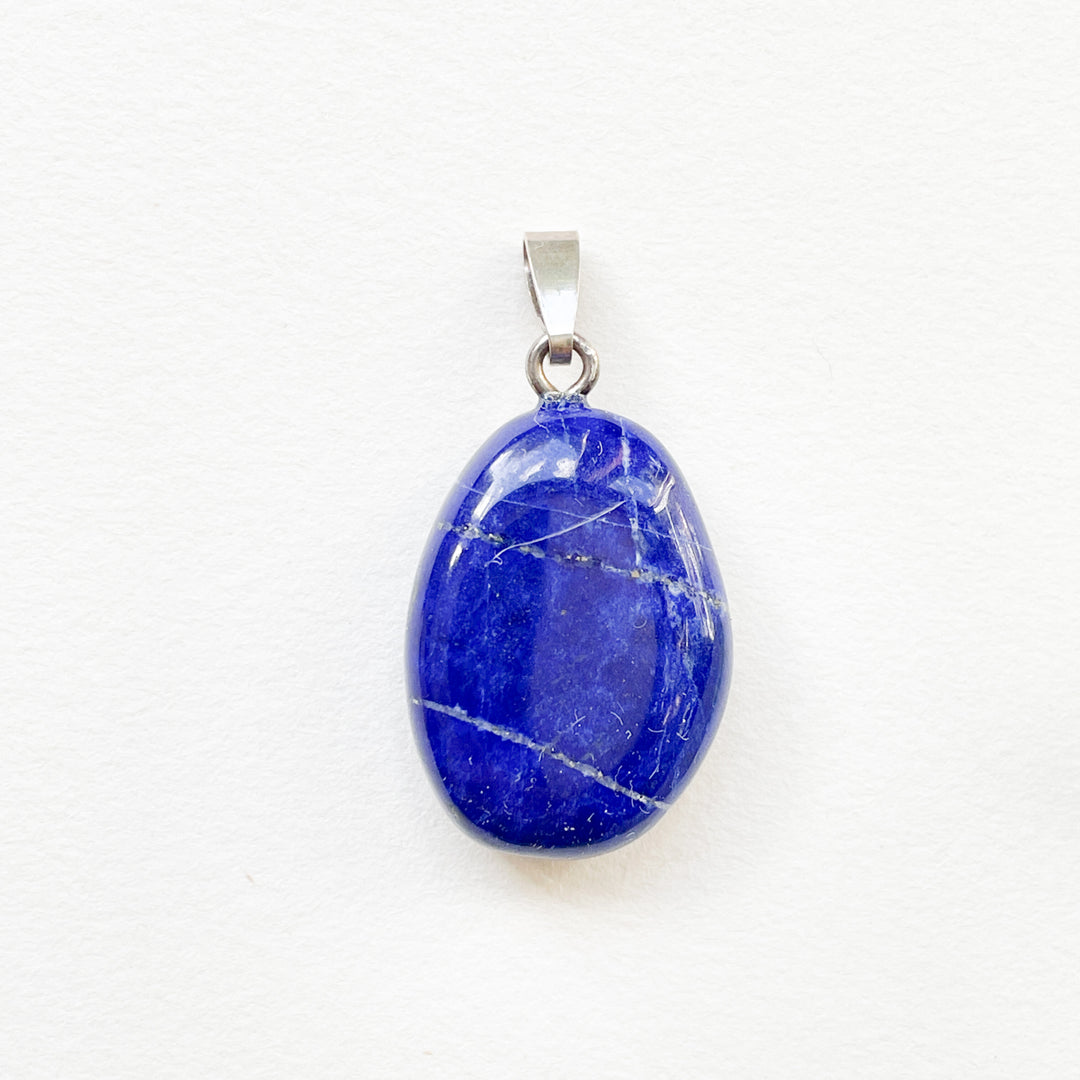 lapis lazuli blauwe edelsteen hanger 925 sterling zilver