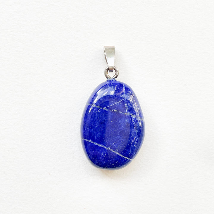 lapis lazuli blauwe edelsteen hanger 925 sterling zilver