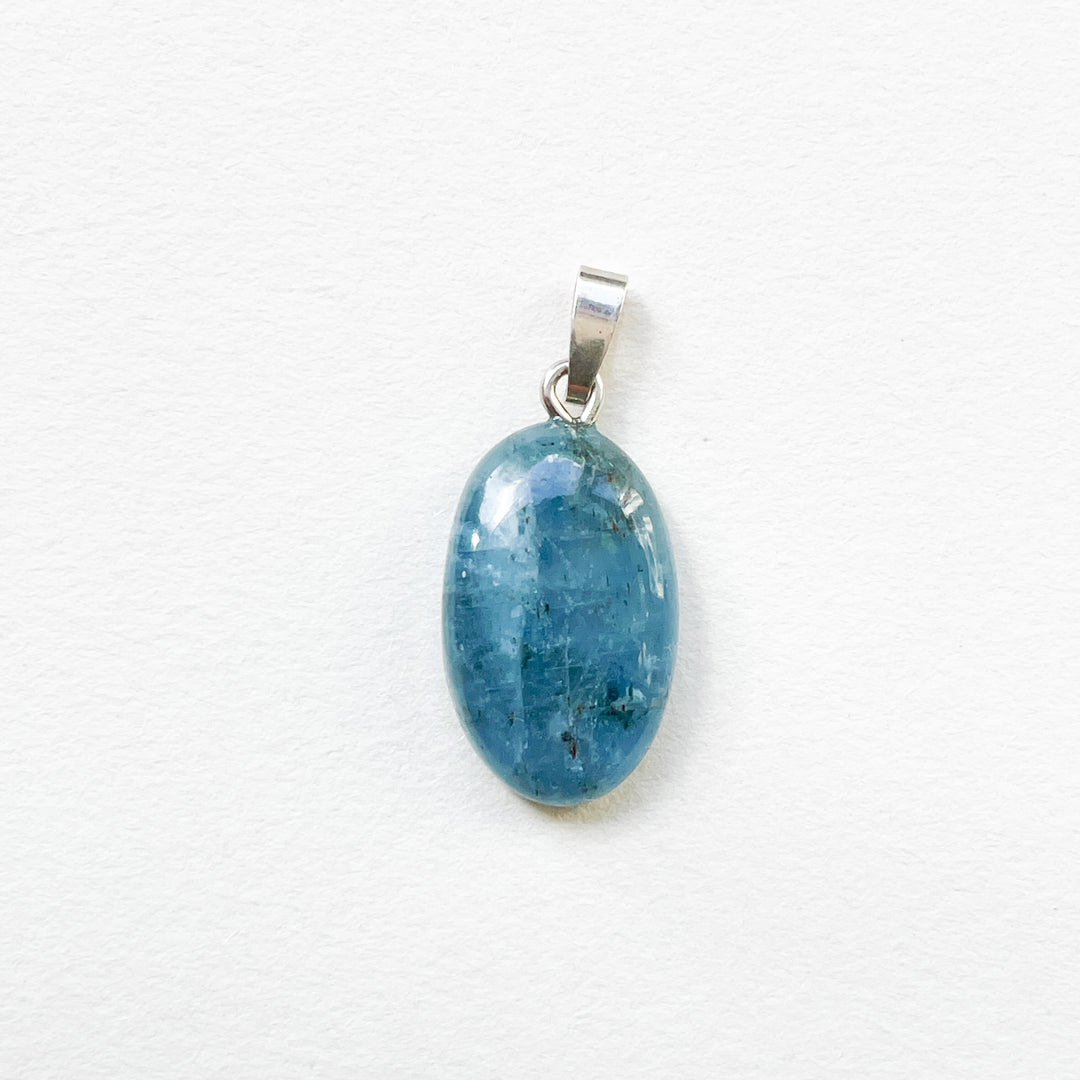 aquamarijn blauwe edelsteen hanger 925 sterling zilver