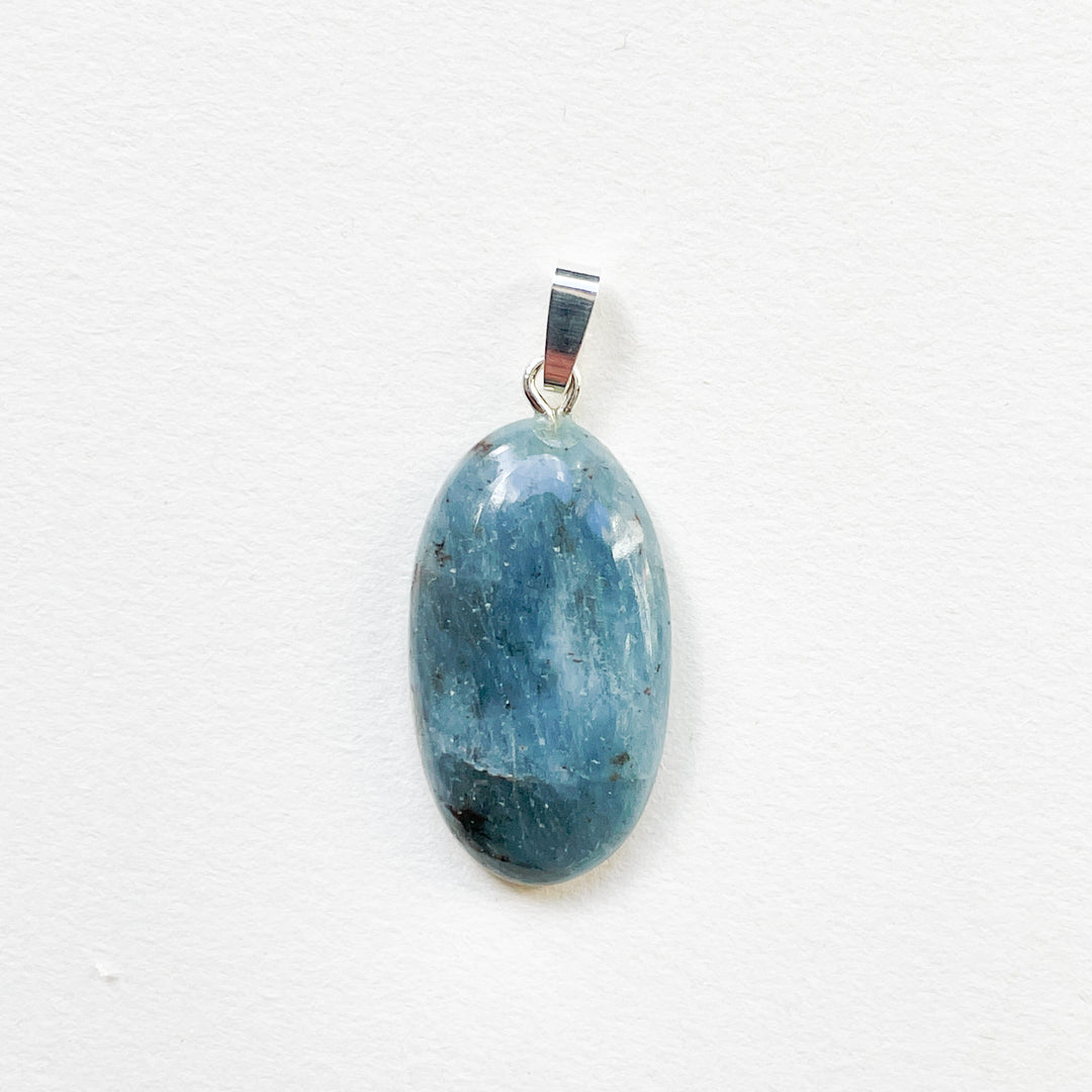 aquamarijn blauwe edelsteen hanger 925 sterling zilver