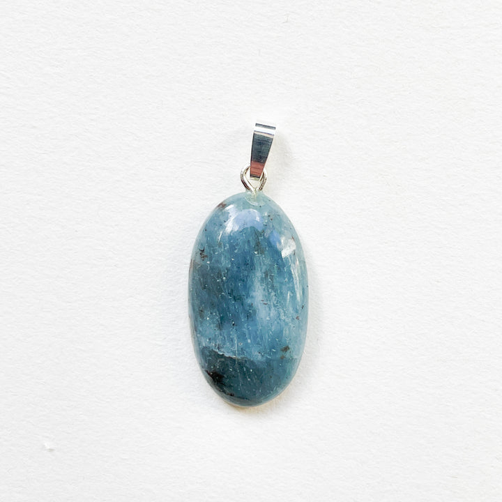 aquamarijn blauwe edelsteen hanger 925 sterling zilver