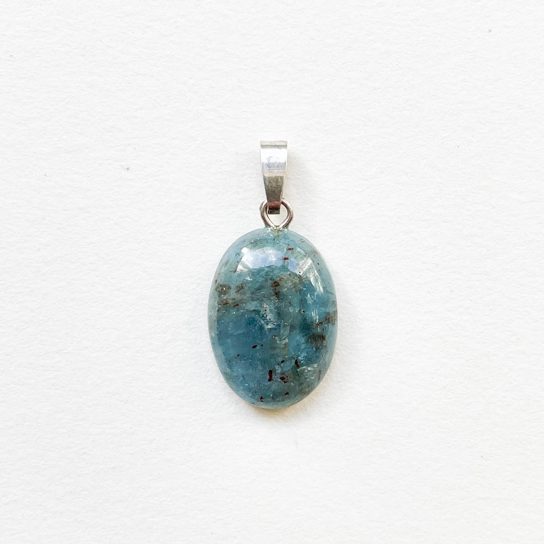 aquamarijn blauwe edelsteen hanger 925 sterling zilver