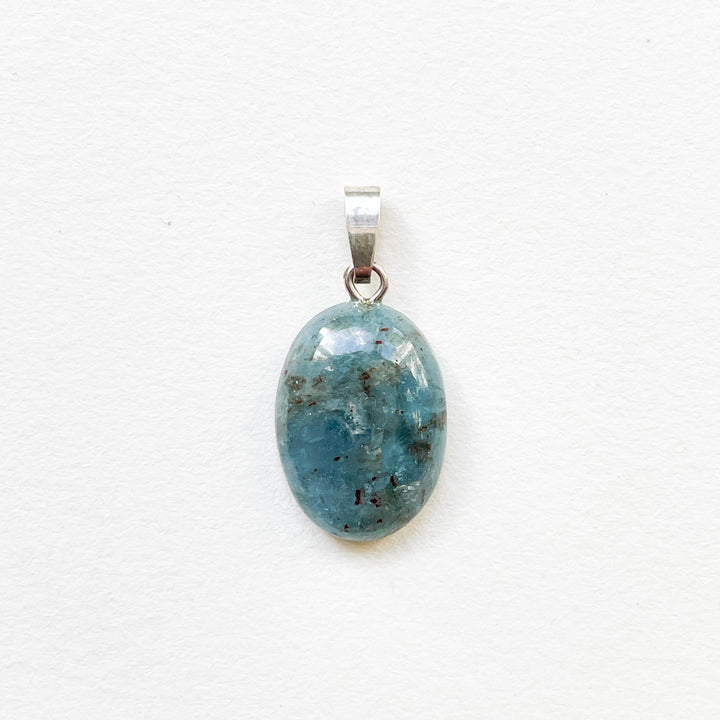 aquamarijn blauwe edelsteen hanger 925 sterling zilver