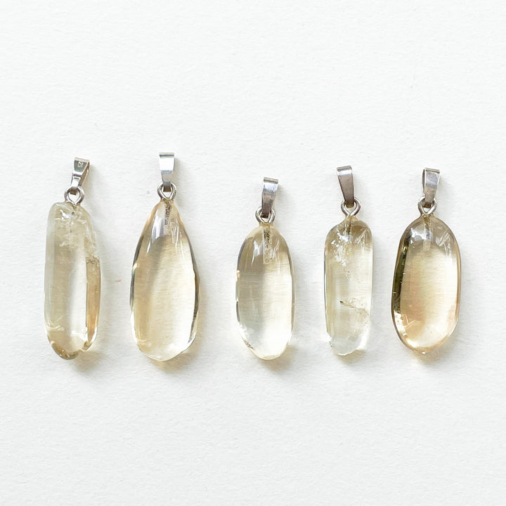 citrien naturel gele premium edelsteen hanger 925 sterling zilver