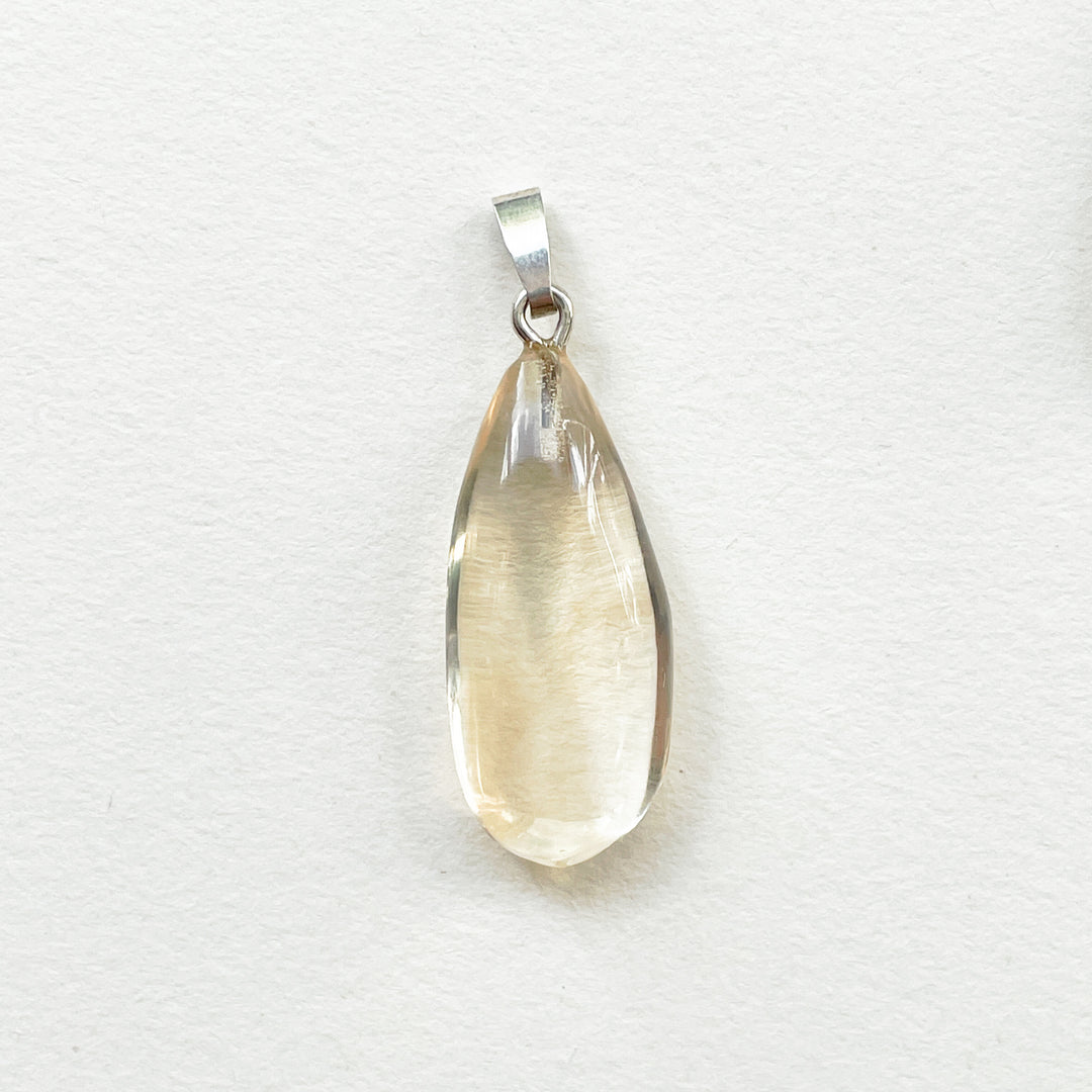 citrien naturel gele premium edelsteen hanger 925 sterling zilver