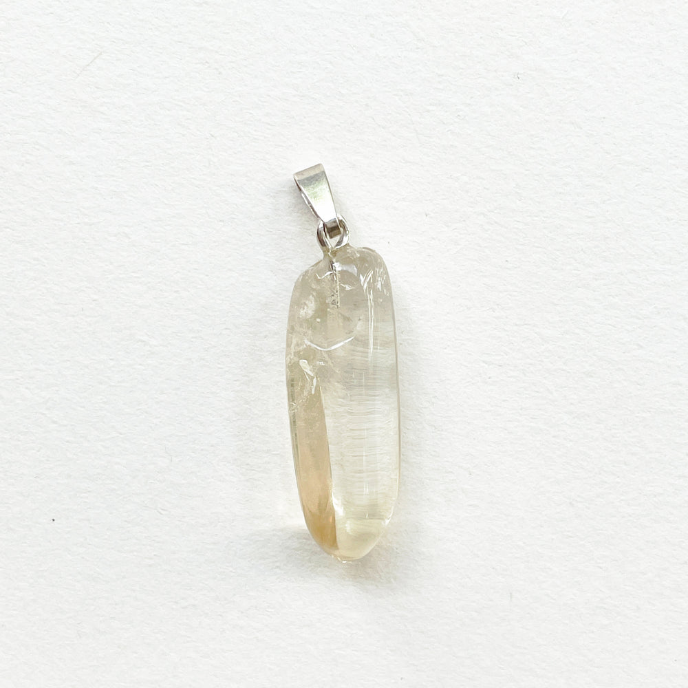 citrien naturel gele premium edelsteen hanger 925 sterling zilver