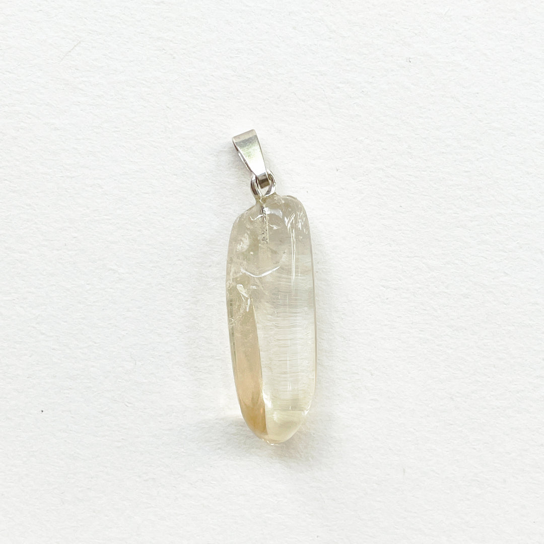 citrien naturel gele premium edelsteen hanger 925 sterling zilver