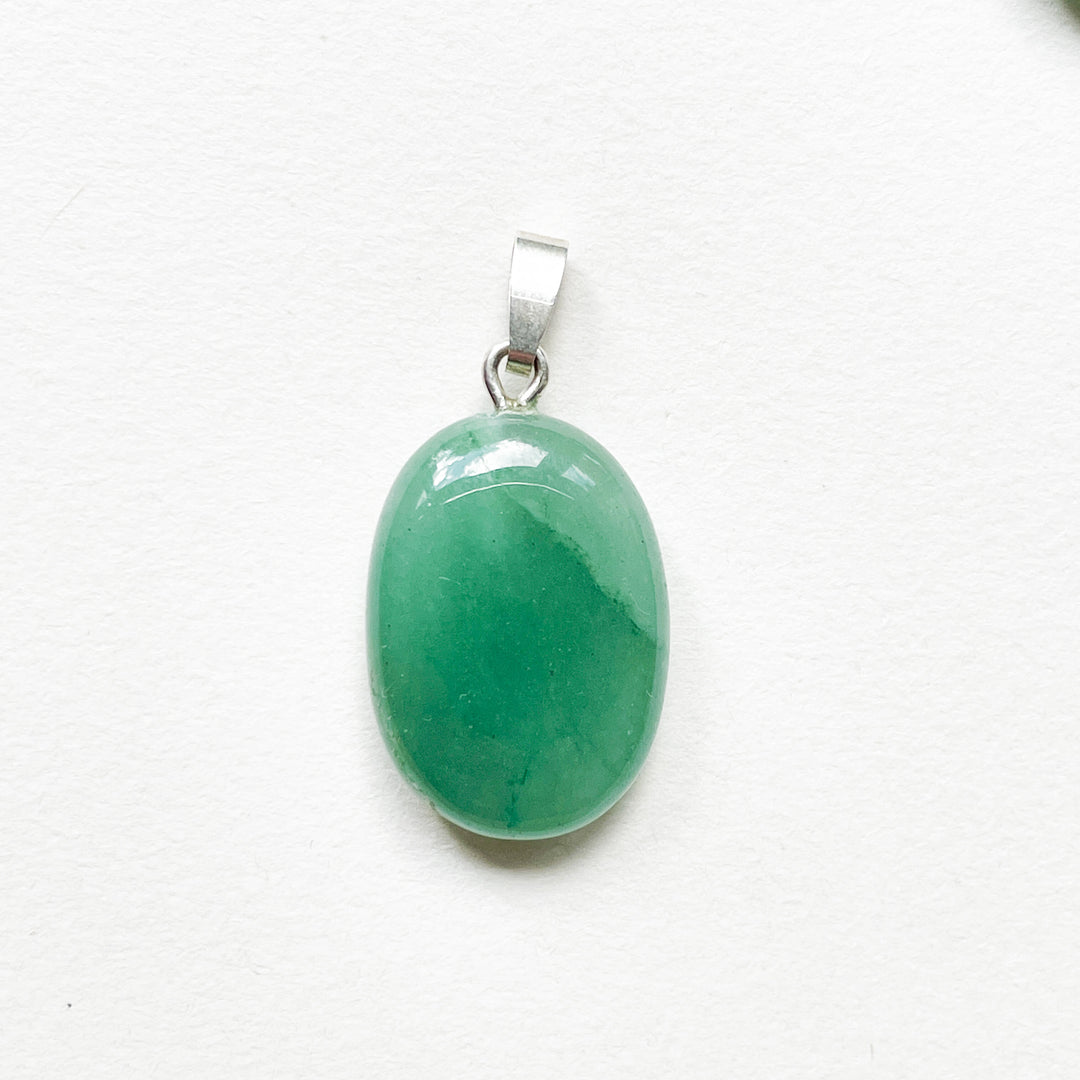 aventurijn groene edelsteen premium hanger 925 sterling zilver