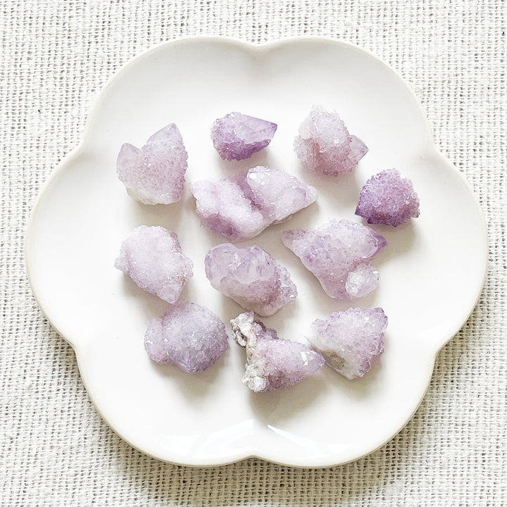 amethist cactus spirit kwarts lila roosje ruwe brok steen edelstenen edelsteen