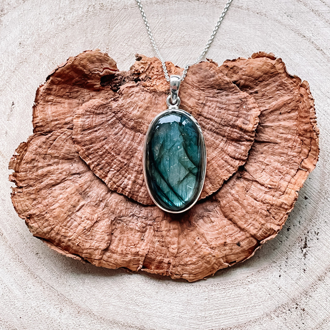 labradoriet blauwe luxe edelsteen hanger 925 sterling echt zilver