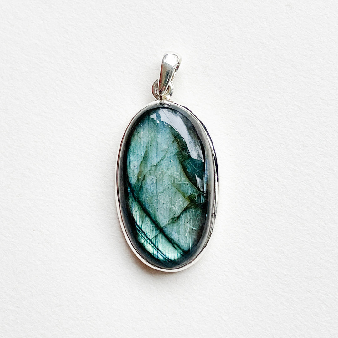 labradoriet blauwe luxe edelsteen hanger 925 sterling echt zilver