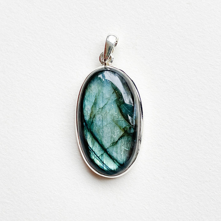 labradoriet blauwe luxe edelsteen hanger 925 sterling echt zilver