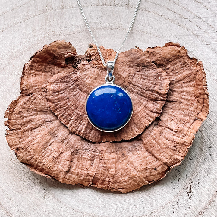 lapis lazuli blauwe luxe edelsteen hanger 925 sterling echt zilver