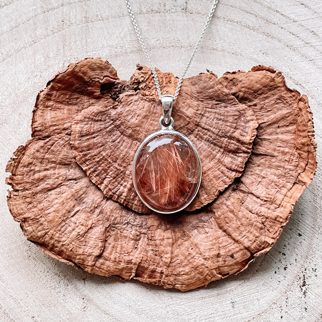 gouden rutielkwarts luxe edelsteen hanger 925 sterling echt zilver