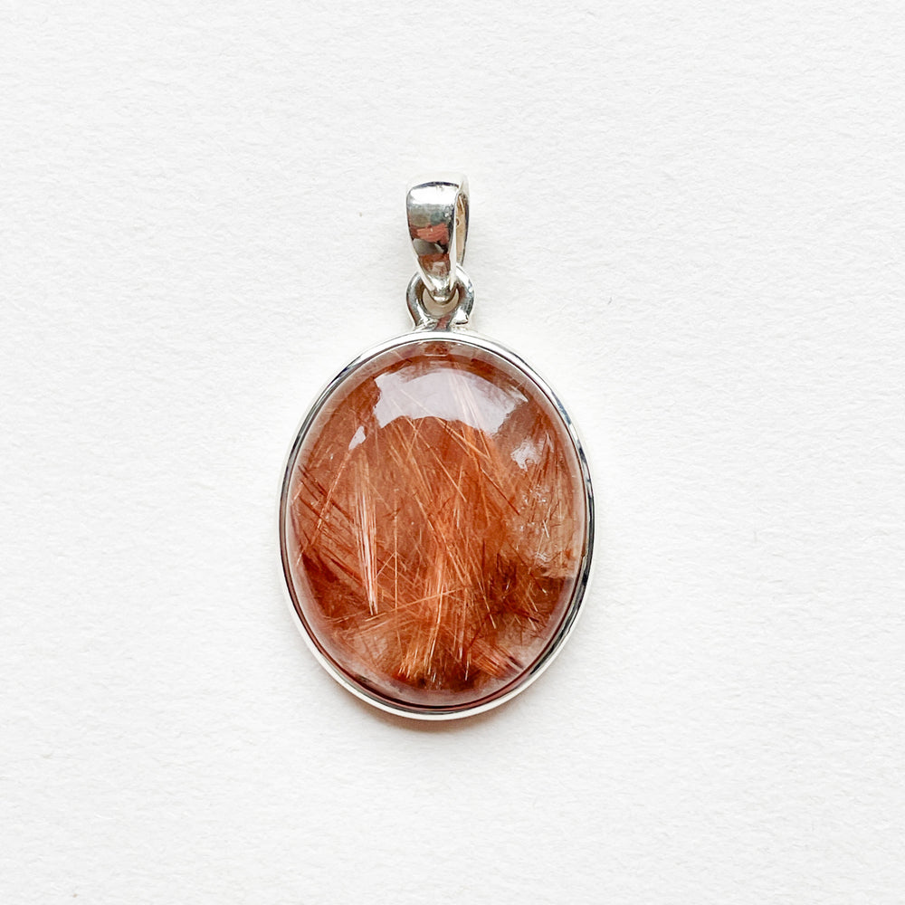 gouden rutielkwarts luxe edelsteen hanger 925 sterling echt zilver