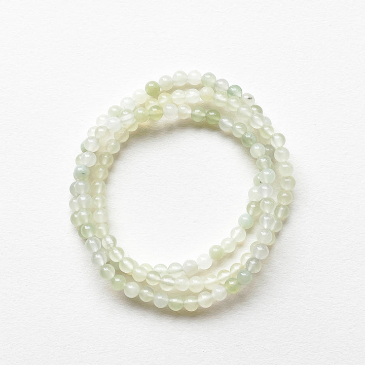 serpentijn groene kogelarmband 4mm edelsteen