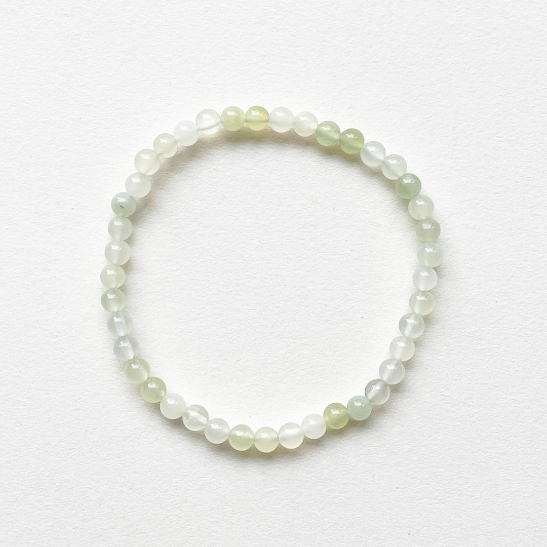 serpentijn groene kogelarmband 4mm edelsteen