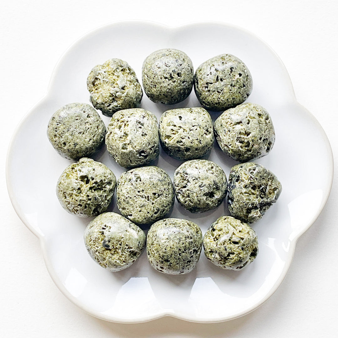 epidoot knuffelsteen trommelsteen ruwe steen brok