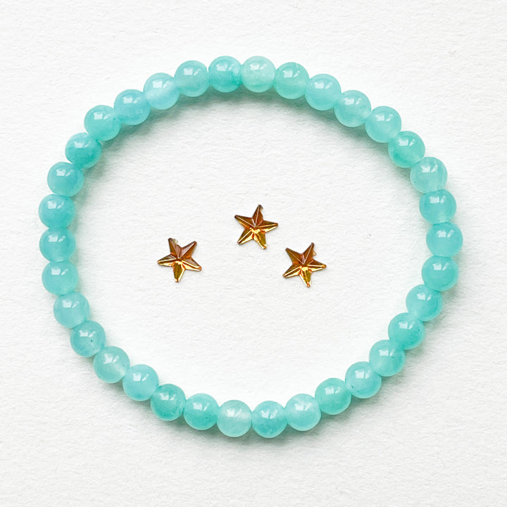 amazoniet kinderarmband kind kogel armband edelsteen sieraad