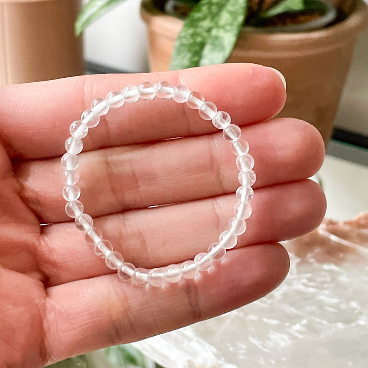 bergkristal kinderarmband kind kogel armband sieraad edelsteen