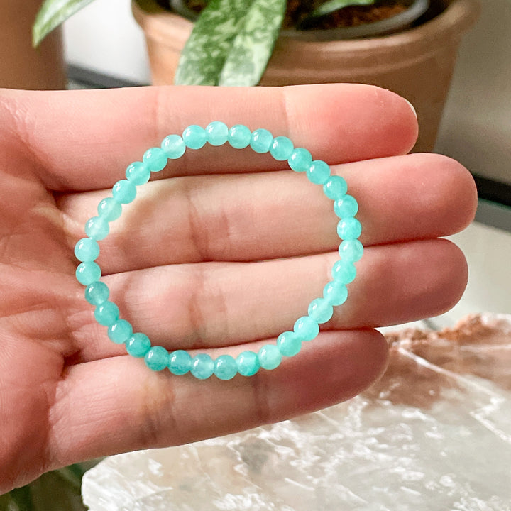 amazoniet kinderarmband kind kogel armband edelsteen sieraad