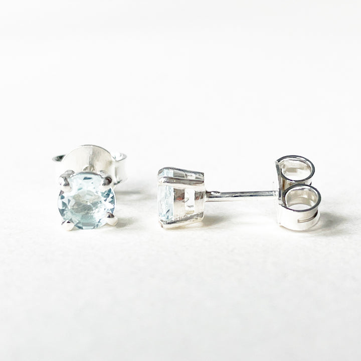 topaas edelsteen oorbellen oorknoppen 5mm studs