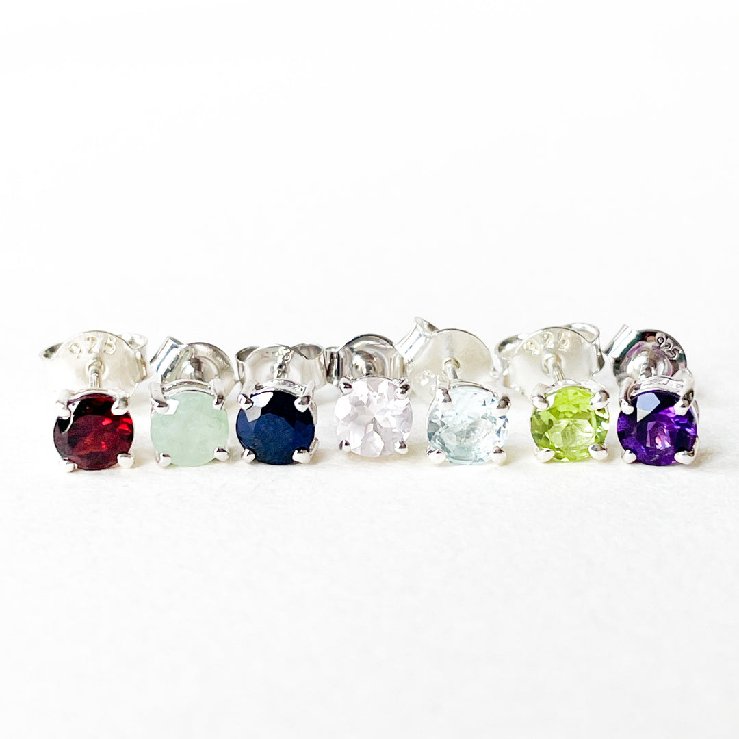 topaas edelsteen oorbellen oorknoppen 5mm studs