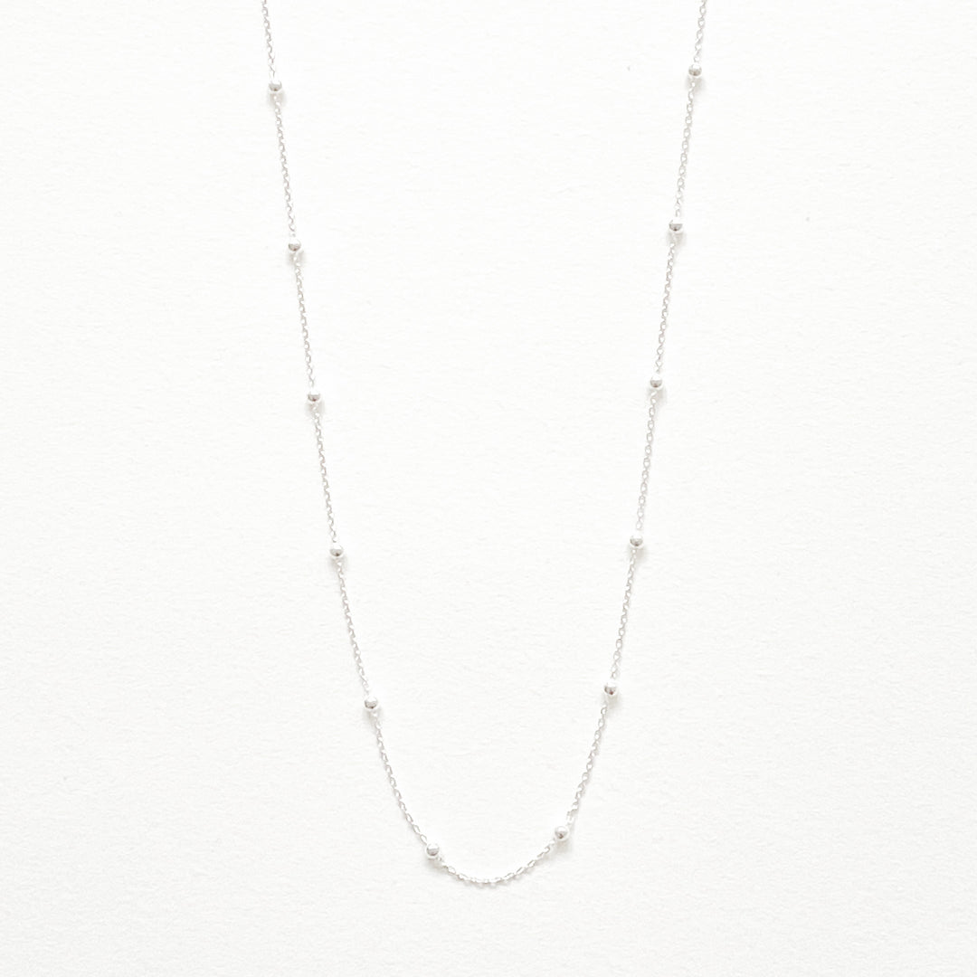 zilveren bolletjes ketting 925 sterling 40cm 2mm