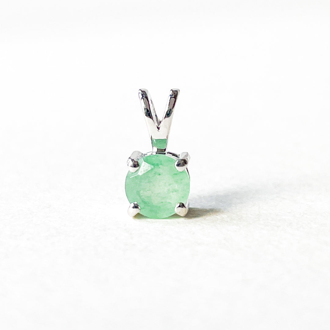 aventurijn 5mm edelsteen hanger zilver 925 sterling