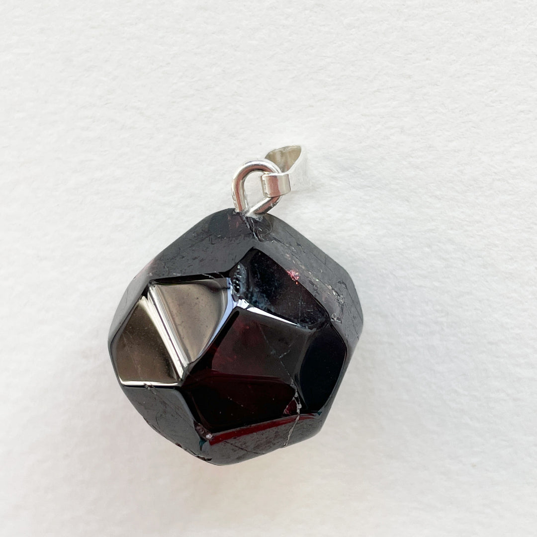granaat robijnrode dieprode rode edelsteen hanger 925 sterling zilver sieraden