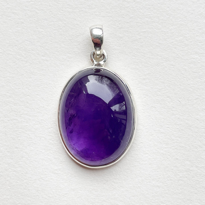 amethist paarse luxe hanger edelsteen sieraad 925 sterling zilver
