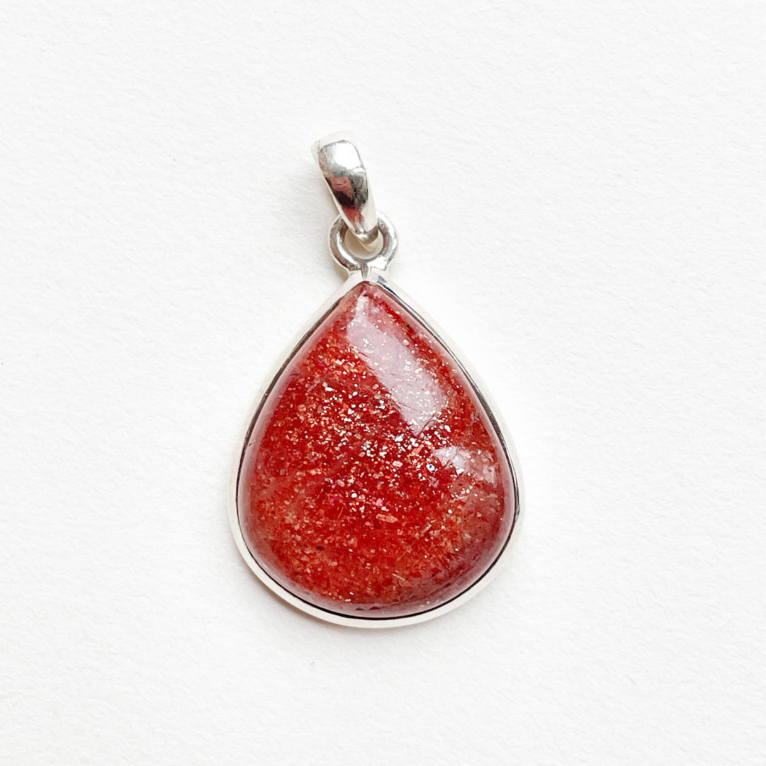 zonnesteen oranje rode luxe hanger edelsteen sieraad 925 sterling zilver