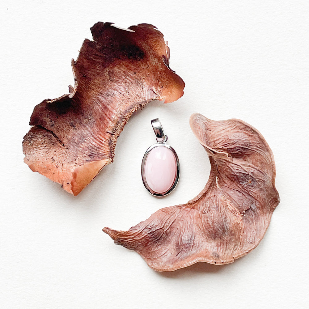 andes opaal mini luxe edelsteen hanger ketting zilver 925 sterling rhodium