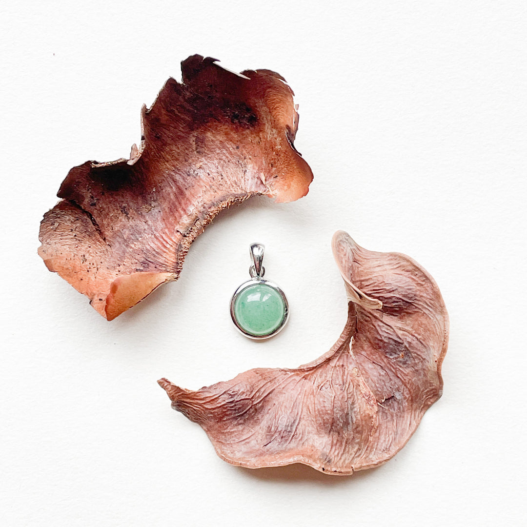 aventurijn mini luxe edelsteen hanger ketting zilver 925 sterling rhodium