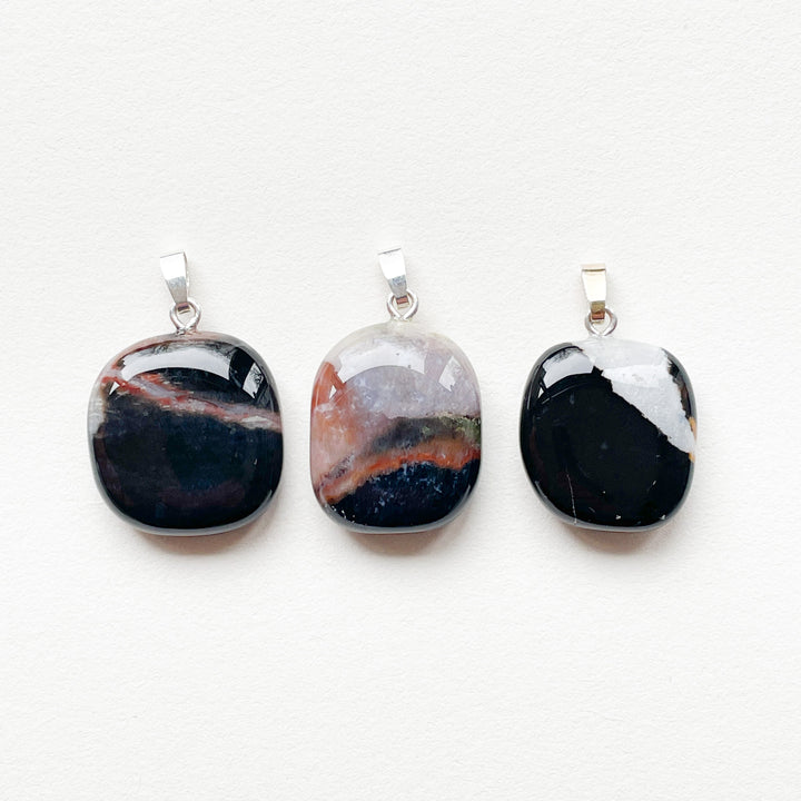 sardonyx onyx sard zwart wit bruin edelsteen hanger edelstenen sieraden juwelen 925 sterling echt zilver