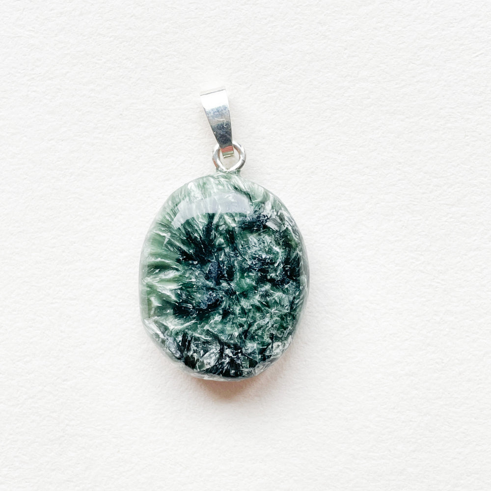 serafiniet groene edelsteen hanger 925 sterling zilver sieraden