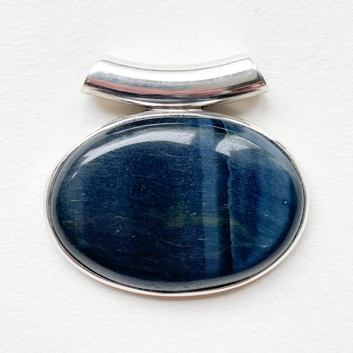 valkenoog blauwe luxe edelsteen hanger echt zilver 925 sterling