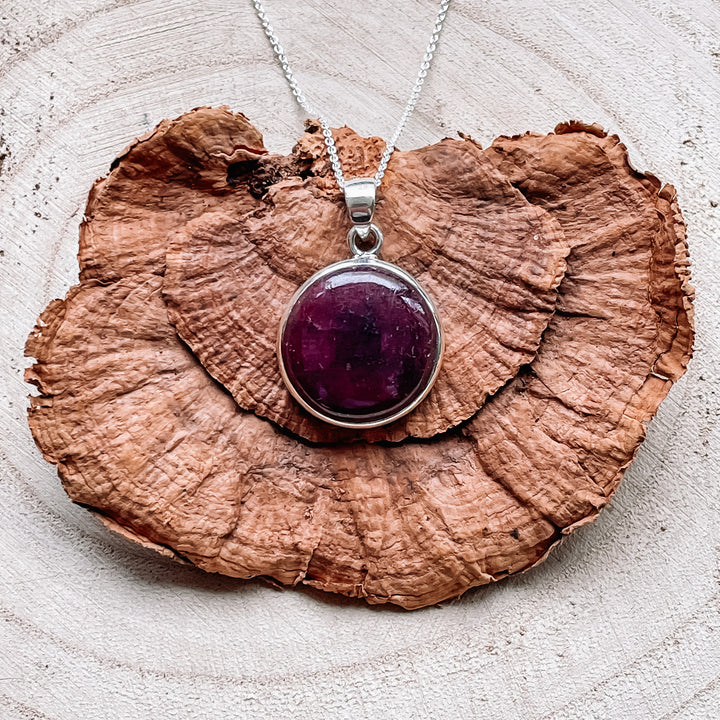 robijn rode luxe edelsteen hanger echt zilver 925 sterling