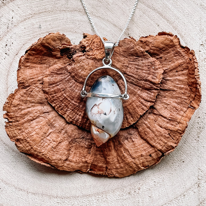 Dakshinavarti Shankh luxe edelsteen schelp hanger echt zilver 925 sterling