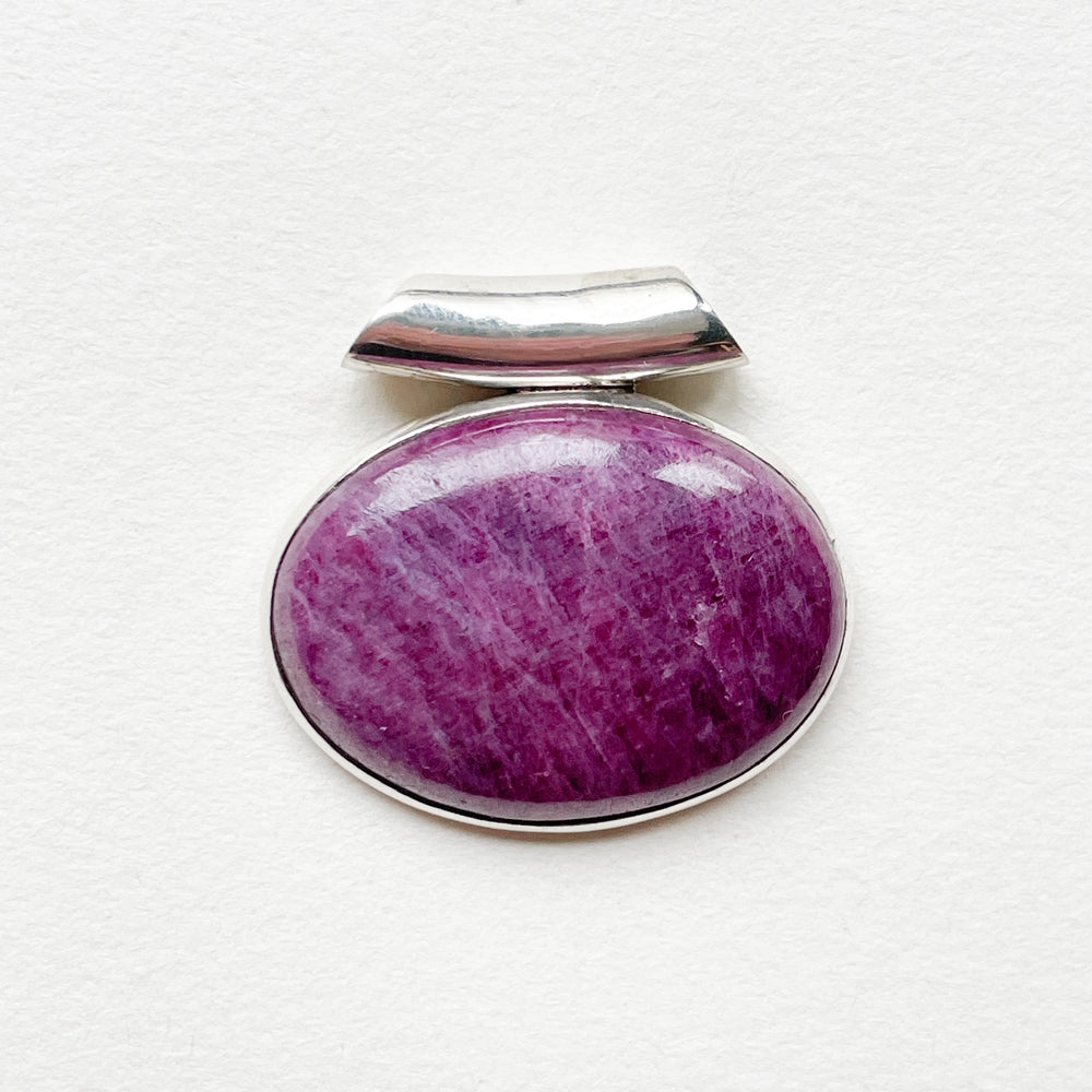 robijn rode luxe edelsteen hanger echt zilver 925 sterling