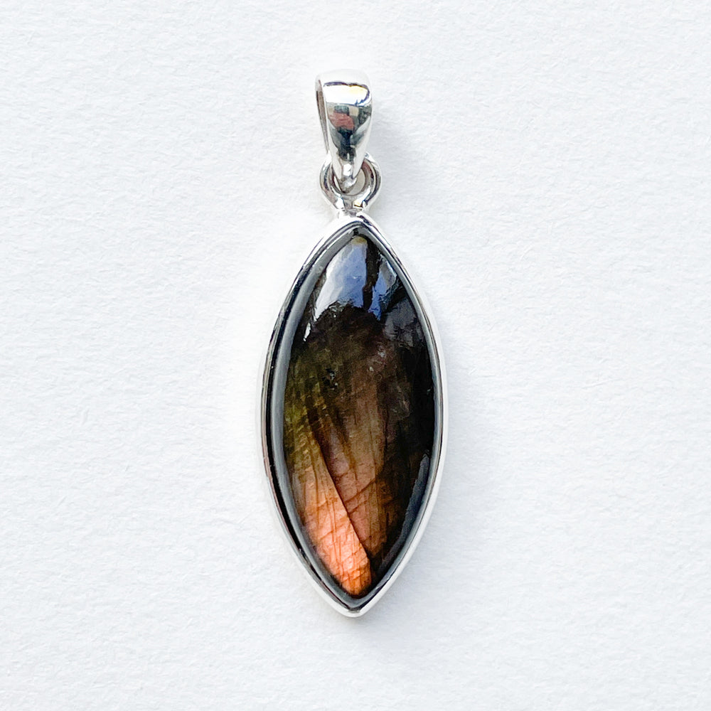 labradoriet blauwe luxe edelsteen hanger 925 sterling zilver