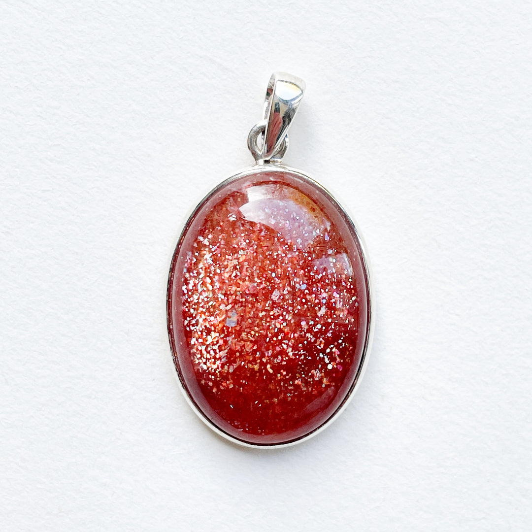 zonnesteen oranje luxe edelsteen hanger 925 sterling zilver