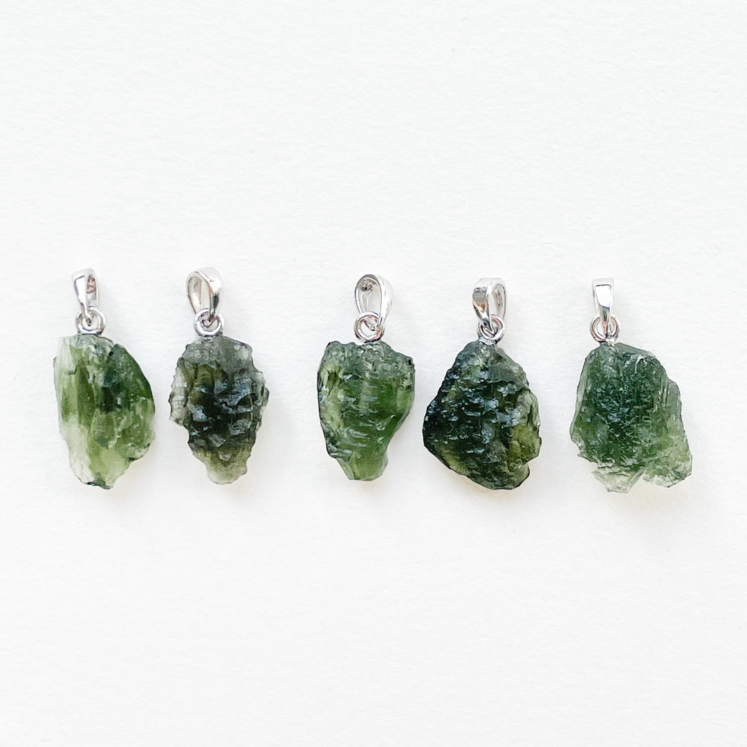 moldaviet groene premium edelsteen hanger 925 sterling zilver 