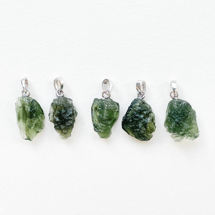 moldaviet groene premium edelsteen hanger 925 sterling zilver 