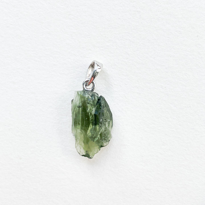 moldaviet groene premium edelsteen hanger 925 sterling zilver 