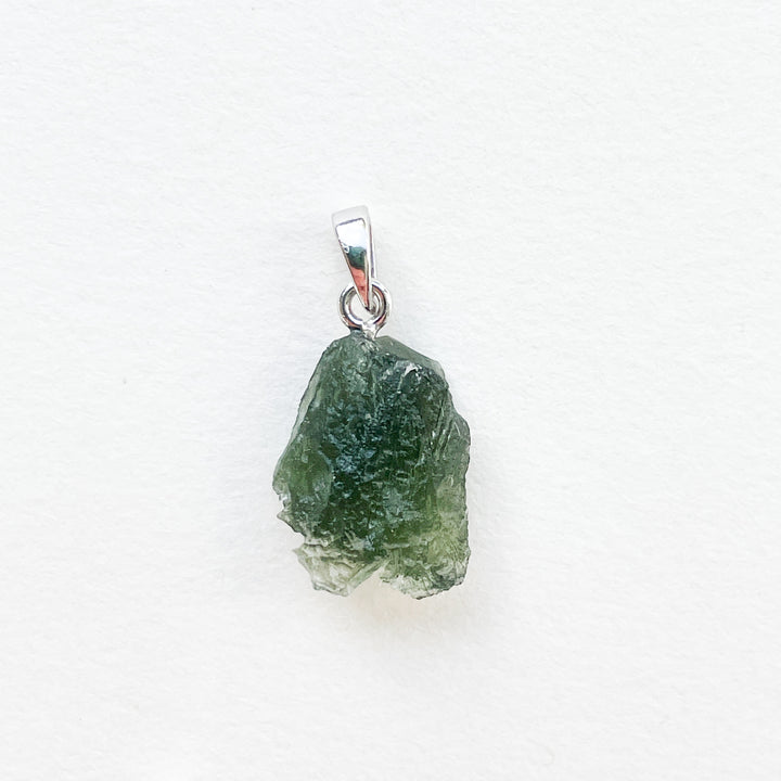 moldaviet groene premium edelsteen hanger 925 sterling zilver 