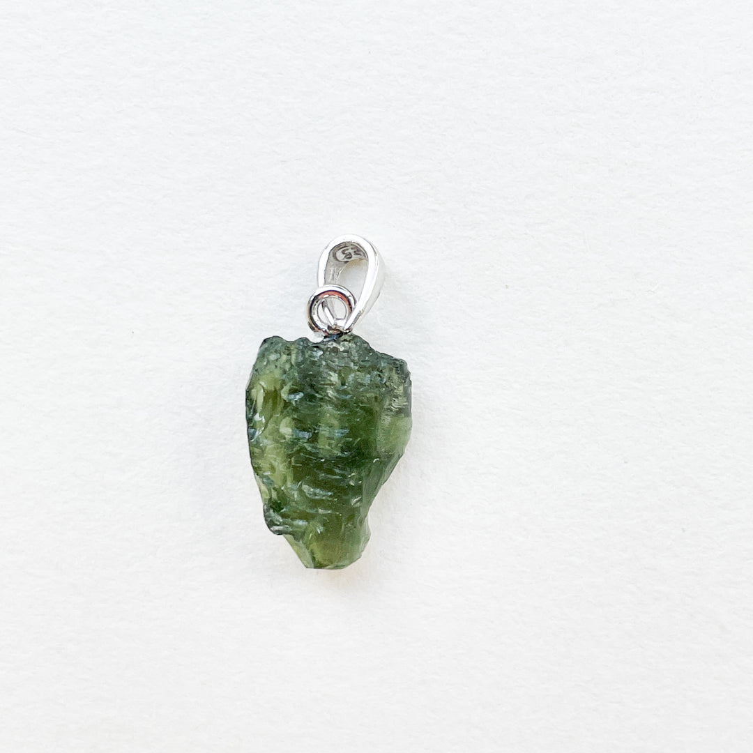 moldaviet groene premium edelsteen hanger 925 sterling zilver 