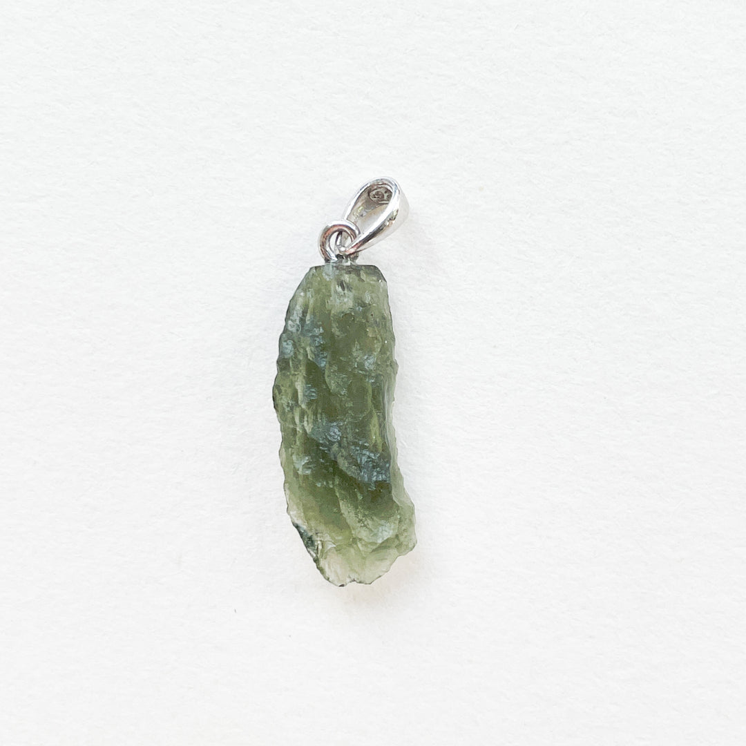 moldaviet groene premium edelsteen hanger 925 sterling zilver 
