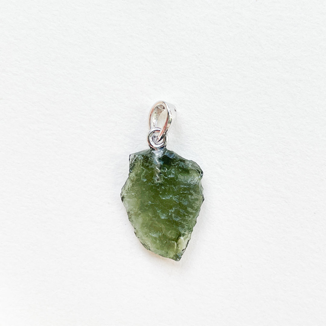 moldaviet groene premium edelsteen hanger 925 sterling zilver 